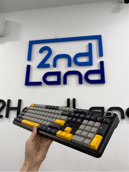 Bàn phím Aula F108 Pro - Màu đen - Ngoại hình 98% - Kèm 1 dây usb-c , mất receiver 1