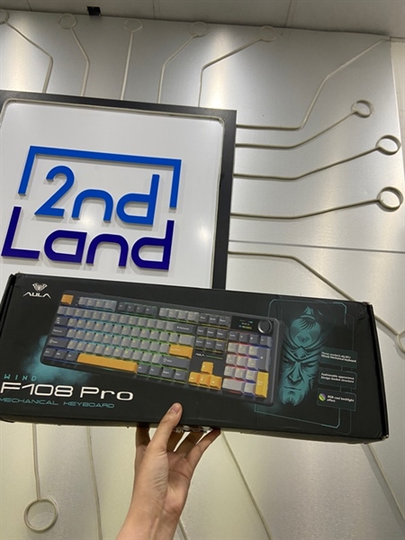 Bàn phím Aula F108 Pro - Màu xanh - Ngoại hình: 98% - FullBox