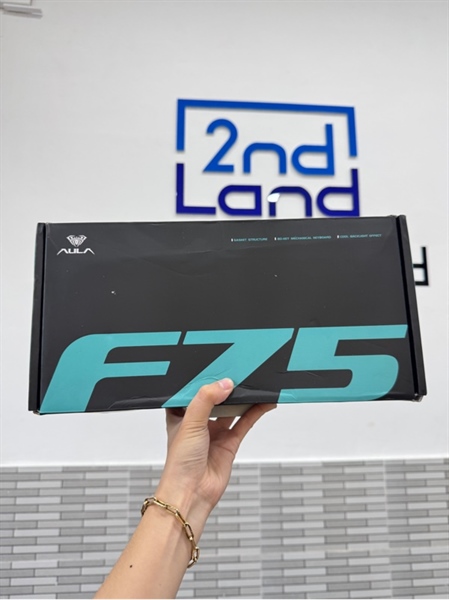 Bàn phím Aula F75 - 3 mode 2.4G + dây + bluetooth - Màu đen - Ngoại hình 97% - Fullbox