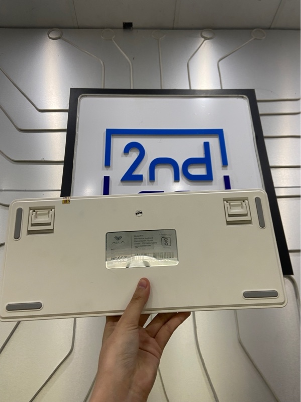 Bàn phím Aula F75 - 3 mode kết nối - Màu trắng - Ngoại hình: 97% - Kèm Box