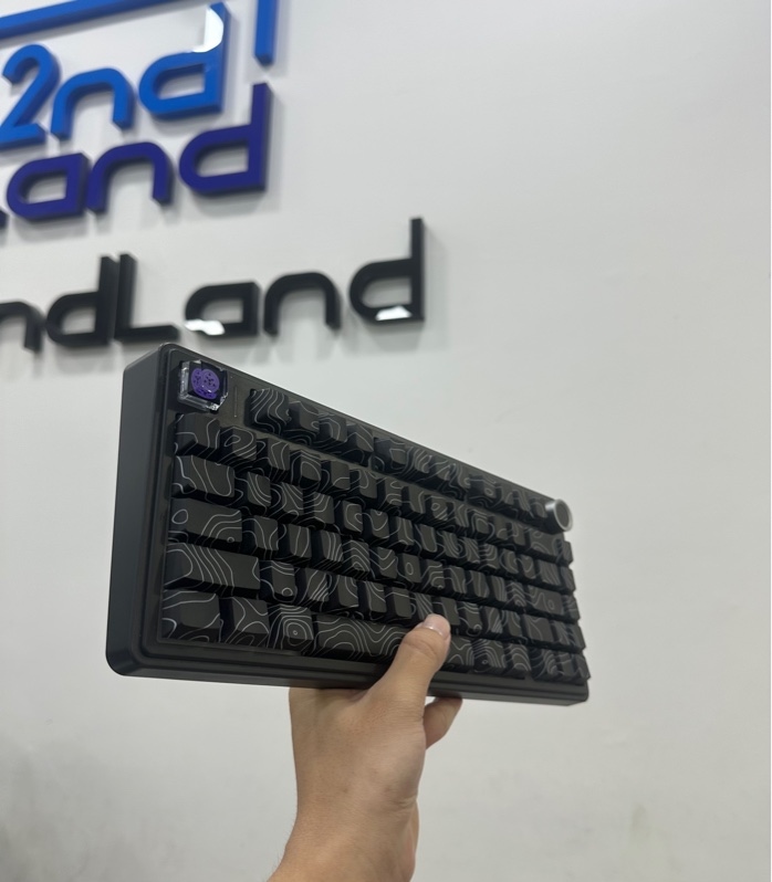 Bàn phím Aula F75 - 3 mode - Màu đen - Ngoại hình 97% - Kèm box + Dây kết nối + Receiver