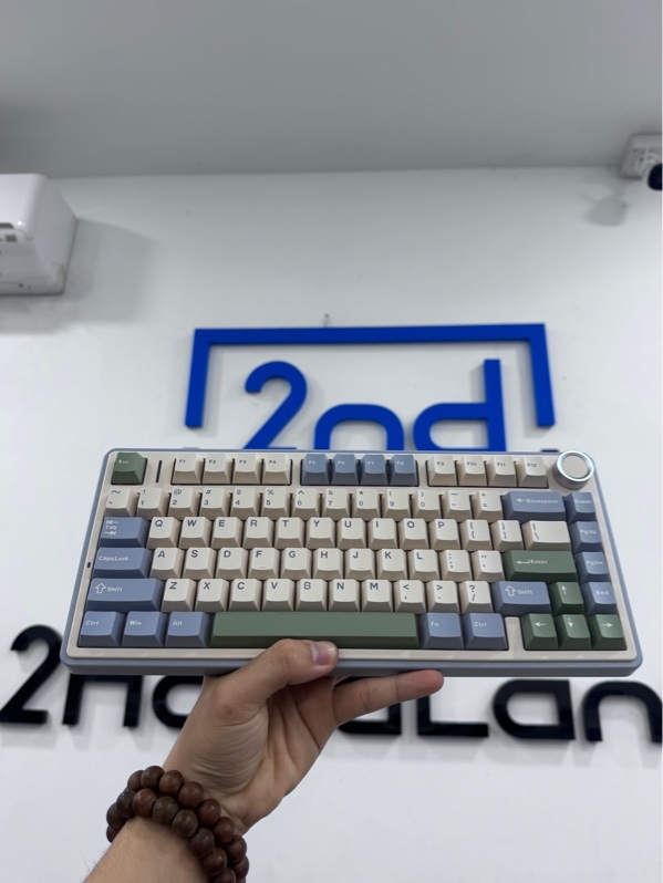 Bàn phím Aula F75 - 3 mode - Màu kem - Ngoại hình 99% - New open box