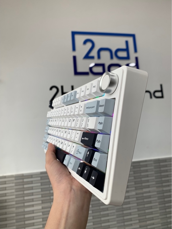 Bàn phím Aula F75 - 3 mode - Màu trắng - Ngoại hình: 98% - Box