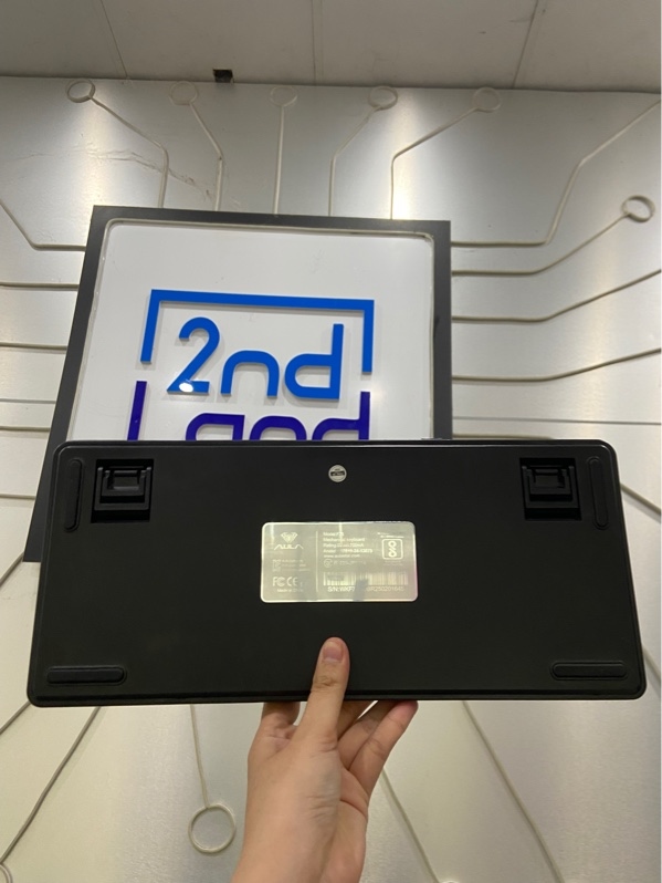 Bàn Phím Aula F75 - Led RGB - 3 Mode ( Dây, Bluetooth,Receiver) - Màu đen - Ngoại hình: 98% - Lỗi ngắt điện, led phím không tắt - Fullbox