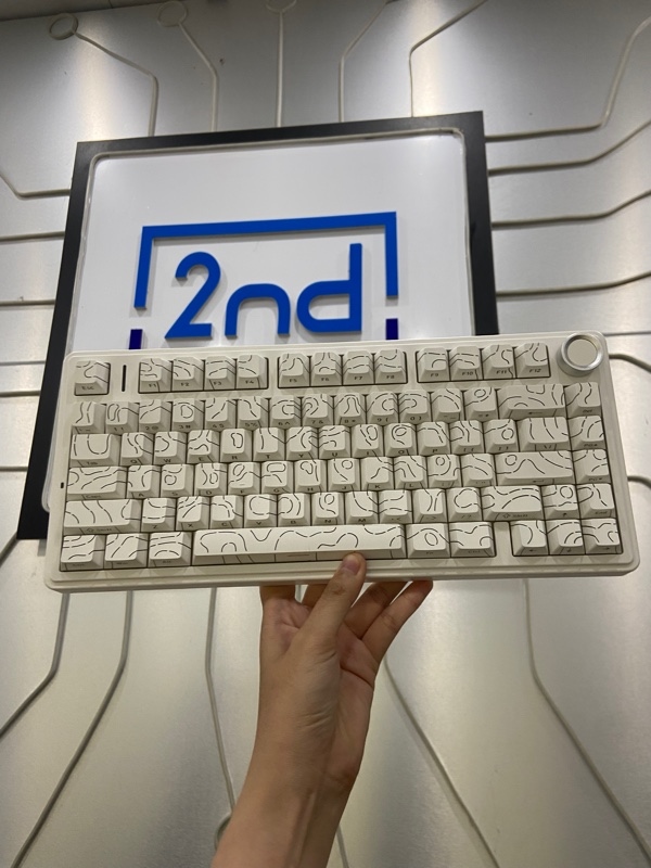 Bàn Phím AULA F75 - Màu trắng - Ngoại hình: 98% - Kèm dây cáp