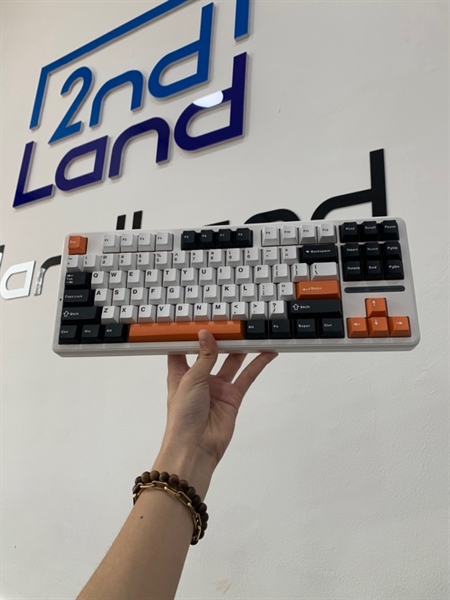 Bàn phím Aula F87 - 3 mode - Màu trắng - Openbox 1