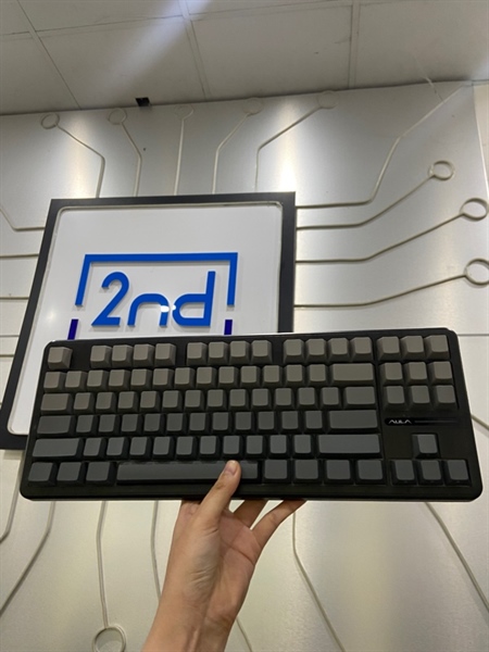 Bàn phím Aula F87 Pro - 3 Mode - Grey Wood V4 Switch - Key Puller - Màu đen - Ngoại hình: 98% - Kèm dây + receiver