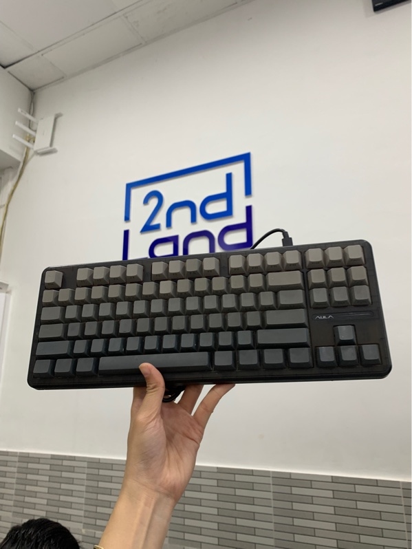 Bàn phím Aula F87 Pro - 3 mode - Màu xám đen - Ngoại hình: 97% - Trầy xước - Body