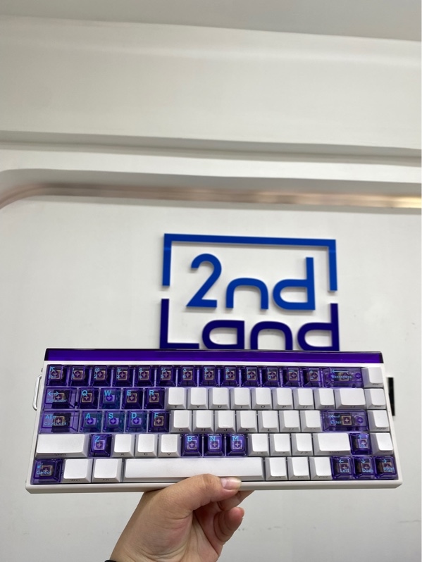 Bàn phím Aula Hero 68 HE - Màu trắng - Ngoại hình 98% - Kèm dây