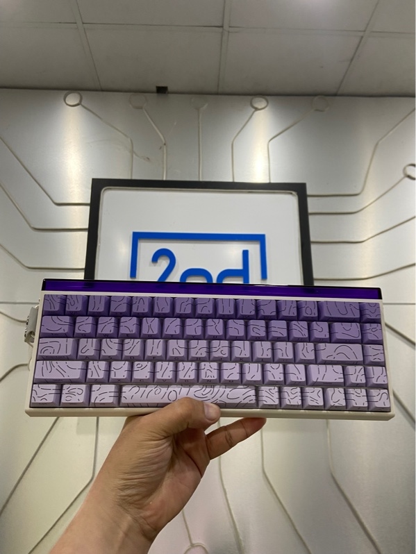 Bàn phím Aula Hero 68HE - 1 mode dây - Màu trắng - Ngoại hình: 97% - Kèm Box