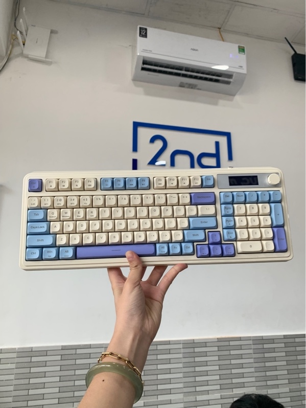 Bàn phím Aula S99 Pro - 3 mod - Màu be - Ngoại hình: 98% - Fullbox