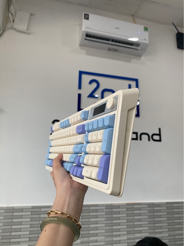 Bàn phím Aula S99 Pro - 3 mod - Màu be - Ngoại hình: 98% - Fullbox