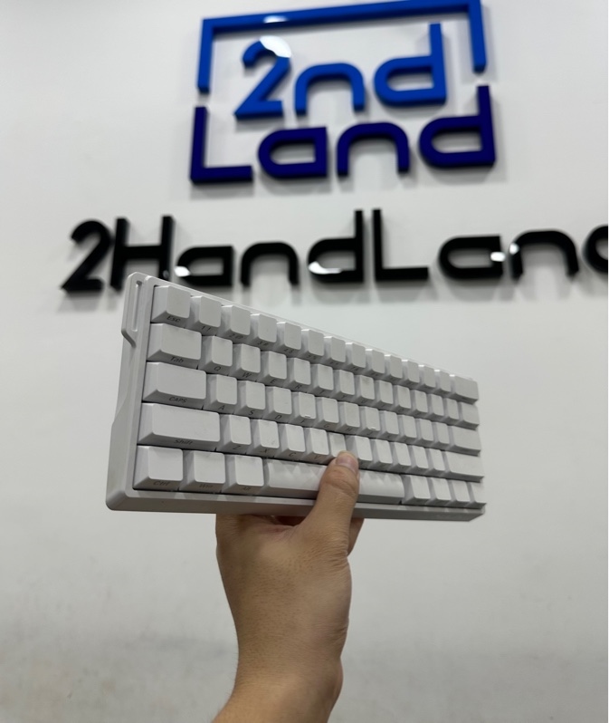 Bàn phím AULA WIN60HE - 1 mode : dây - Màu trắng - Ngoại hình 97% - Fullbox