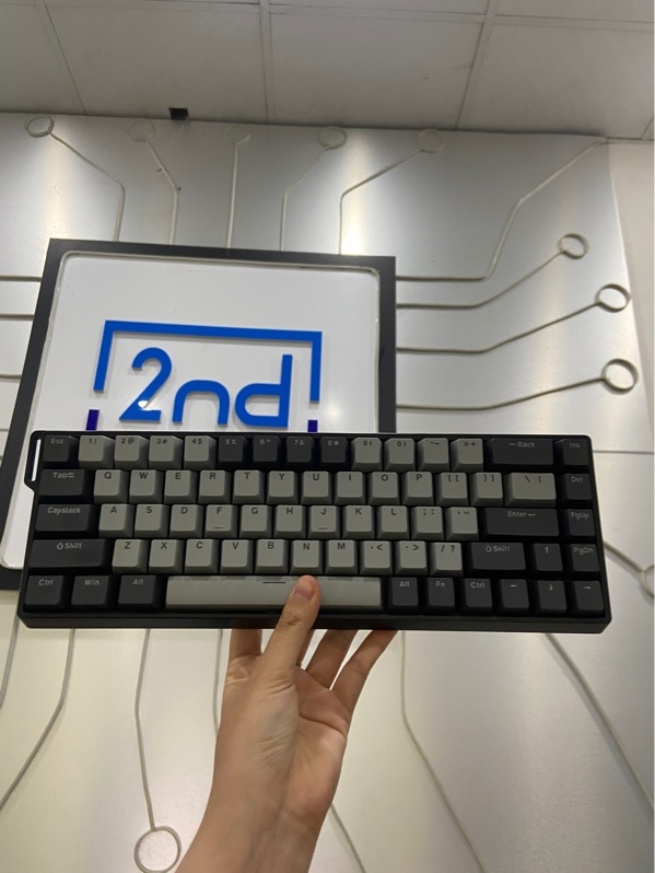 Bàn phím AULA WIN68 HE PRO - Switch xám - Led RGB mờ - Màu đen xám - Ngoại hình: 98% - FullBox