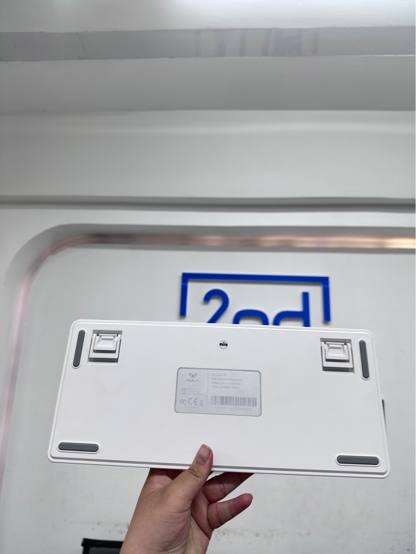 Bàn phím AULA Wind F75-Wired - 1 mode dây - Blue switch, có led - Màu trắng - Ngoại hình 98% - Fullbox