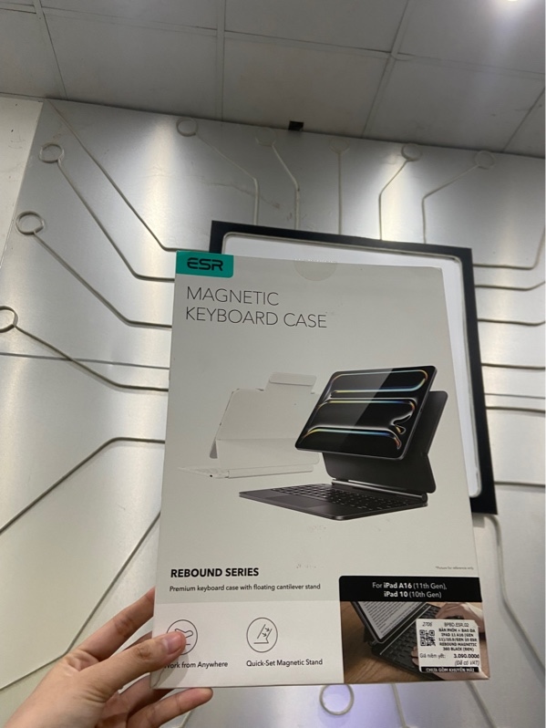 Bàn phím + Bao da iPad 11 A16 - (Gen 11)/10.9/Gen 10 Esr Rebound Magnetic 360 - Màu đen - Ngoại hình: 98% - Kèm Box