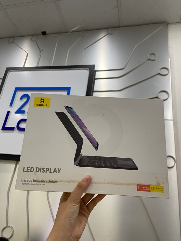 Bàn phím Baseus Brillance Original Keyboard Case Pro Model QM002 for ipad pro/air 11inch cam vuông - Màu đen - Ngoại hình: 97% - FullBox