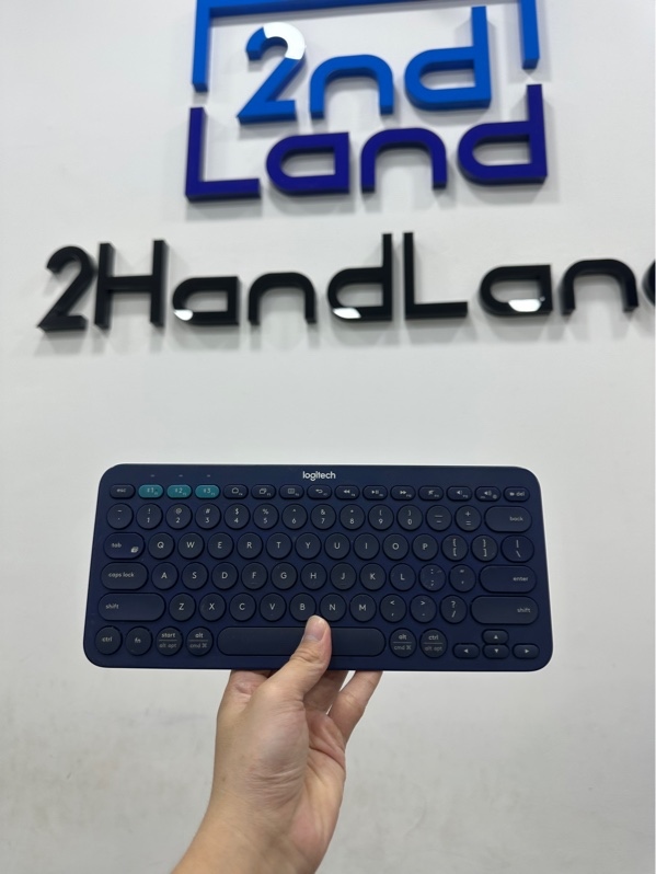 Bàn phím Bluetooth Logitech K380 - 1 mode : Bluetooth - Màu xanh - Ngoại hình 97% - Body