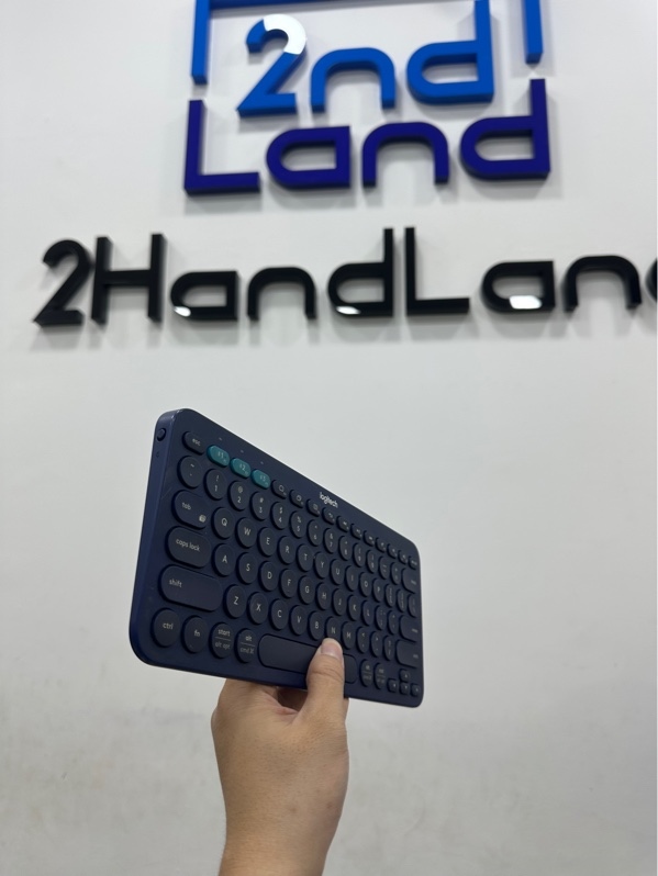 Bàn phím Bluetooth Logitech K380 - 1 mode : Bluetooth - Màu xanh - Ngoại hình 97% - Body