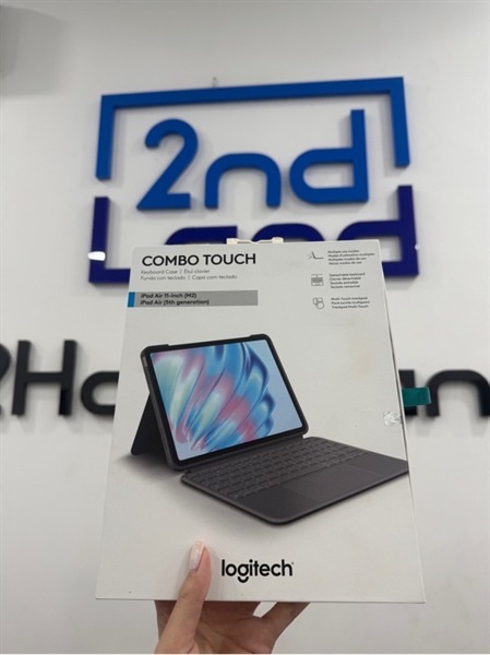 Bàn phím cho iPad Air 11 inch M2 , Air 5: Logitech Combo Touch (YU0086) - Màu xám - Ngoại hình 98% - Kèm Box