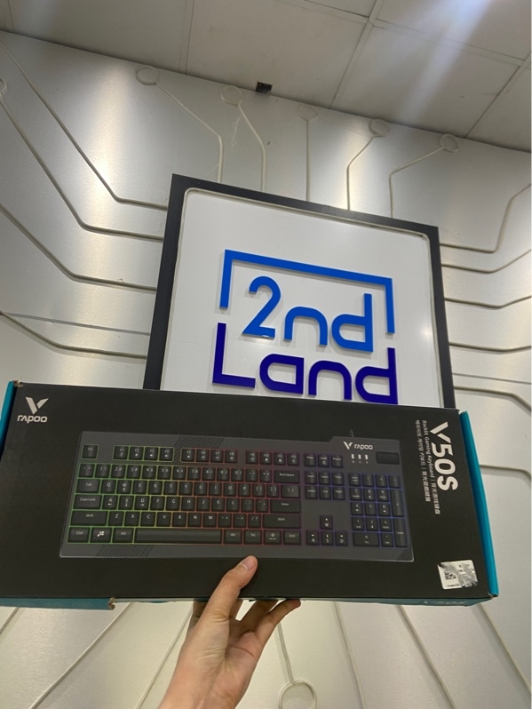 Bàn phím chơi game có dây Rapoo V50S - 1 mode kết nối dây - Màu đen - Ngoại hình: 97% - Kèm Box