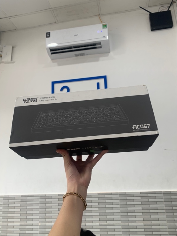 Bàn phím cơ Ajazz ac607 - Màu đen - Ngoại hình: 98% - Fullbox