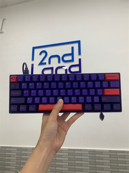 Bàn phím cơ AKKO 3061S Neon RGB - 1 mode dây - Màu tím - Ngoại hình: 97% - Lỗi pin - Body-fix mạch