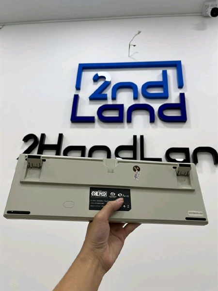 Bàn phím cơ AKKO 3098 - 1 mode: dây - Màu kem - Ngoại hình 97% - Kèm 7 keycaps thay thế 2