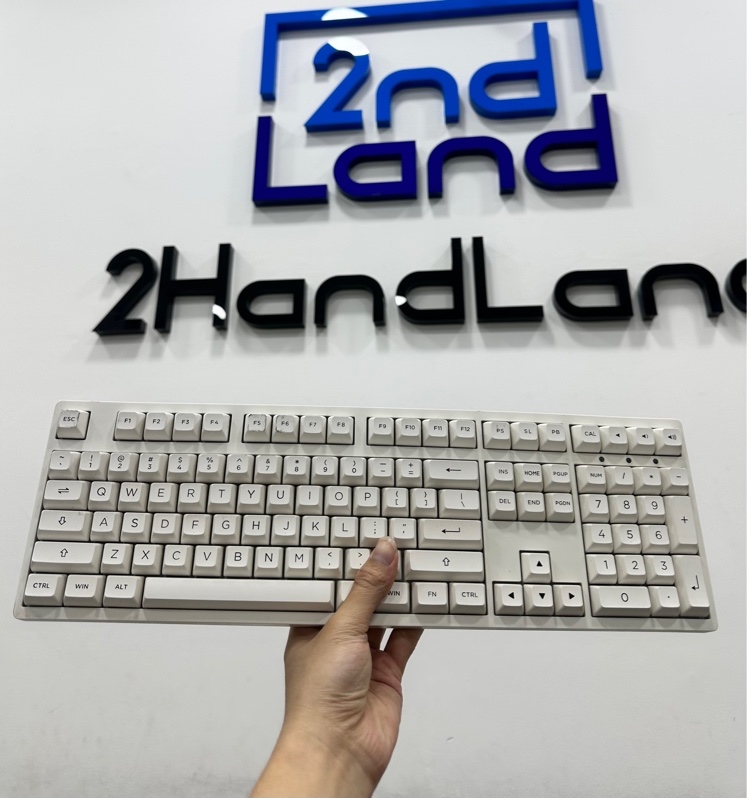 Bàn phím cơ Akko 3108 RF - 2 mode : dây , recvier - Màu trắng - Ngoại hình 97% - Kèm box + Reciver