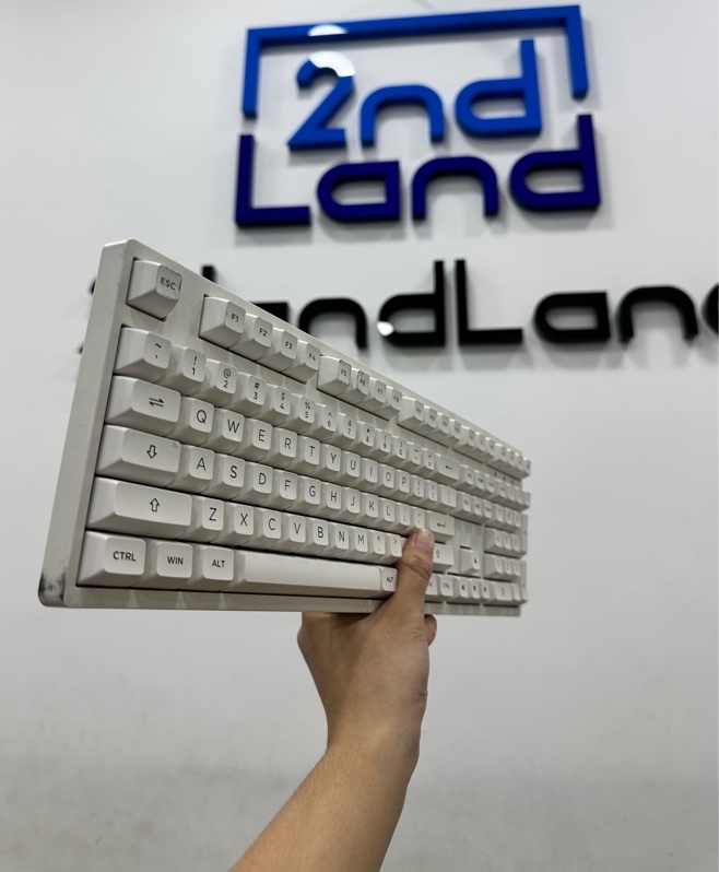 Bàn phím cơ Akko 3108 RF - 2 mode : dây , recvier - Màu trắng - Ngoại hình 97% - Kèm box + Reciver