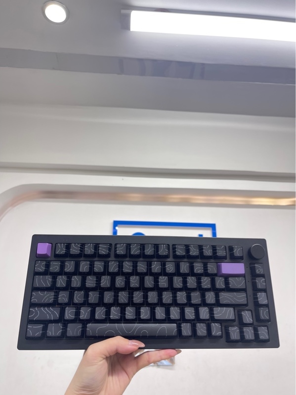 Bàn phím cơ AKKO 5075 B plus - 3 mode (2.4,bt, usb-c) Rgb - Màu đen - Ngoại hình 97% - Kèm reciver, box, usb - c