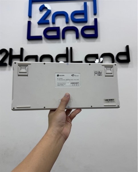 Bàn phím cơ Akko Mod 007BHE PC Joy Of Life - 3 mode : Receiver , dây , bluetooth - Màu trắng - Ngoại hình 97% - Kèm box + Receiver + Dây kết nối 2