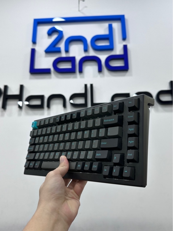 Bàn phím cơ AKKO Monsgeek MG75 Black & Cyan - 1 mode : dây - Màu đen xanh - Ngoại hình 97.5% - Fullbox