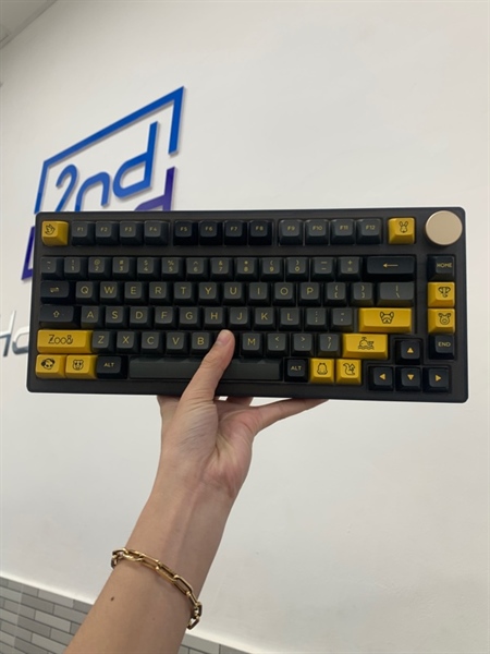 Bàn phím cơ AKKO PC75B Plus V2 - 3mode - Màu đen vàng - Ngoại hình: 97% - Fullbox