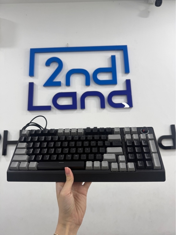 Bàn phím cơ ATAS ZA981 V3 - 1 mode dây - red switch - Màu đen - Ngoại hình 97% - phím trầy , key cap mòn , có hotswap - Kèm dây