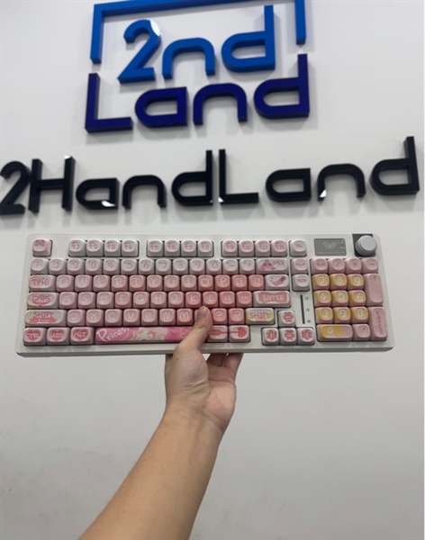 Bàn phím cơ AULA S98 - 3 mode - Màu trắng - Ngoại hình 97% - Kèm box + Reciver