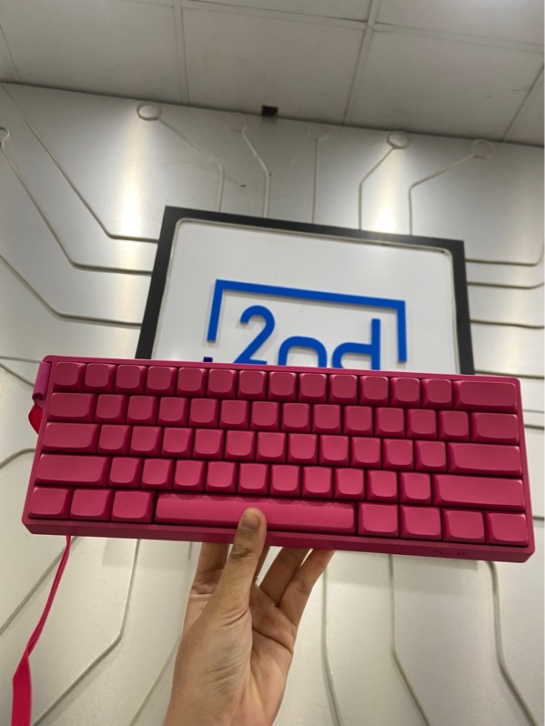 Bàn phím cơ Aula Win60HE Pro - 1 mode dây - Màu hồng - Ngoại hình: 97.5% - Kèm Box