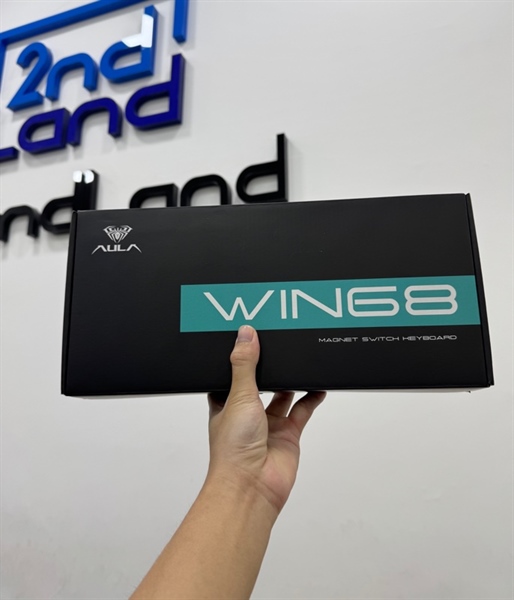 Bàn phím cơ Aula Win68He Max - 1 mode : dây - Màu trắng - Ngoại hình 98% - Fullbox 3