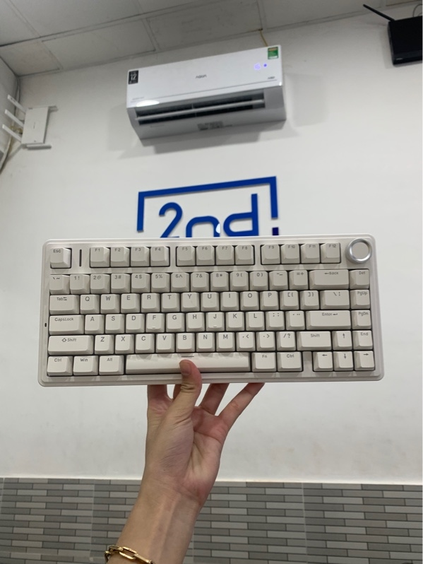Bàn phím cơ AULA Wind F75 - 1 Mode kết nối có dây - Màu trắng - Ngoại hình: 98% - Kèm box