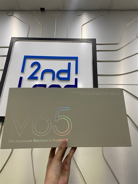 Bàn phím cơ Cidoo V65 V2 - 2 Mode : dây + bluetooth - Màu kem - Ngoại hình: 98% - FullBox