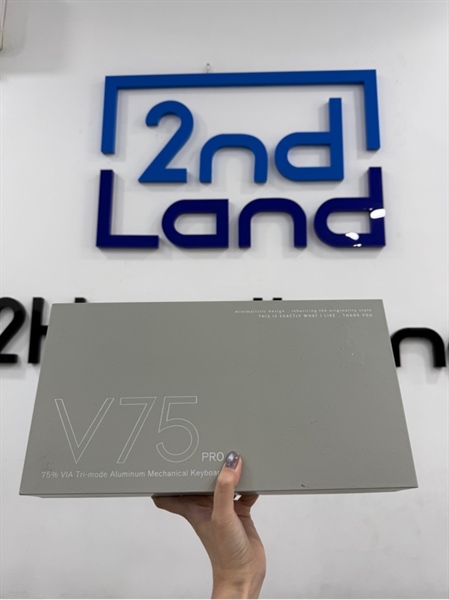 Bàn phím cơ CIDOO V75 pro - 3 mode - Màu xám - Ngoại hình 98% - FullBox
