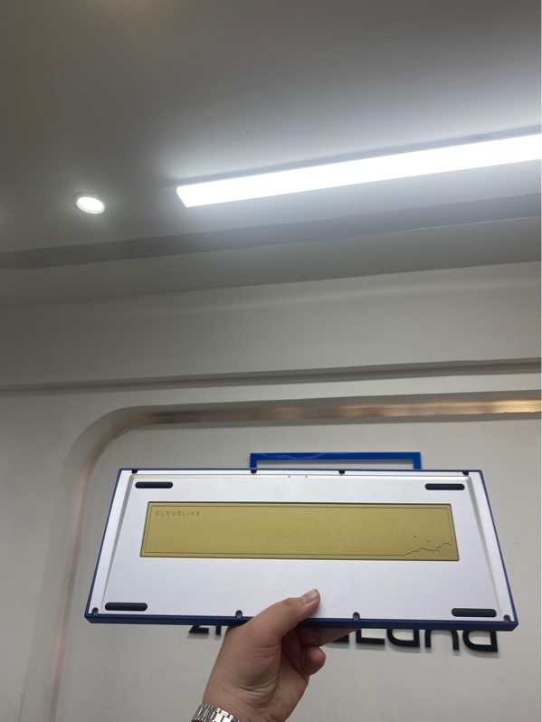Bàn phím cơ Cloudline TKL bản Kit Custom - 1 mode dây - Switch Keygeek MiroLab M1 - Key cap PBT - không led - Màu xanh - Ngoại hình 98% - Kèm túi kèm phụ kiện sơ cua, box