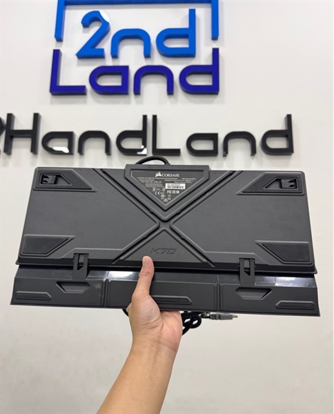 Bàn phím cơ có dây Corsair K70 MK.2 BLK RGB - 1 mode : dây - Màu đen - Ngoại hình 97% - Kèm kê tay 2