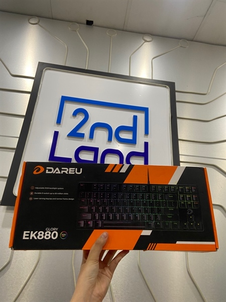 Bàn phím cơ có dây Dareu EK880 - Màu đen - Ngoại hình 98% - Kèm Box