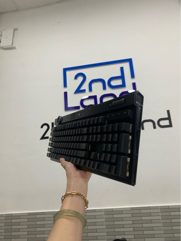 Bàn phím cơ Corsair K100 RGB - Cherry MX Speed Silver - Màu đen - Ngoại hình: 97% - Fullbox