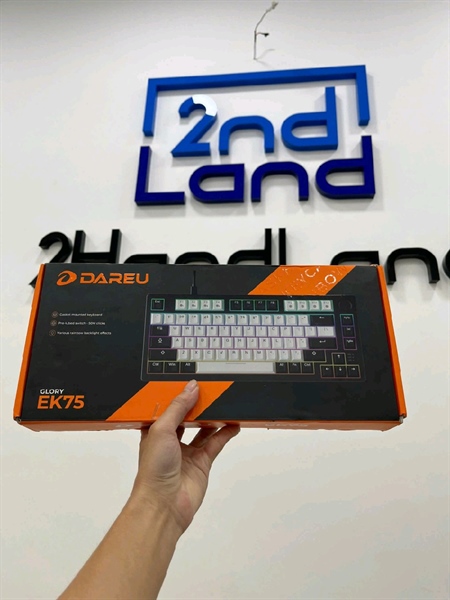 Bàn phím cơ Dareu EK75 - 1 mode : dây - Màu đen - Ngoại hình 97% - Box 3