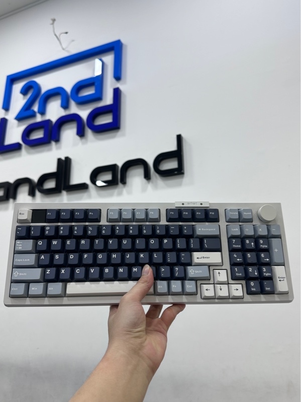 BÀN PHÍM CƠ DARMOSHARK TOP98 - 3 mode : Dây , receiver , bluetooth - Màu trắng - Ngoại hình 97% - Kèm receiver