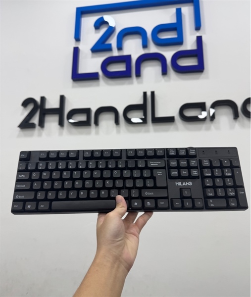 Bàn phím có dây Milang - 1 mode : dây - Màu đen - Ngoại hình 97% - Body