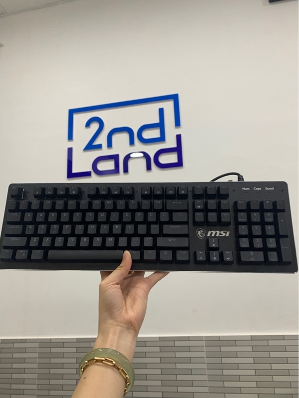 Bàn phím cơ dây MSI Forge GK300 - Màu đen - Ngoại hình: 98% - Body