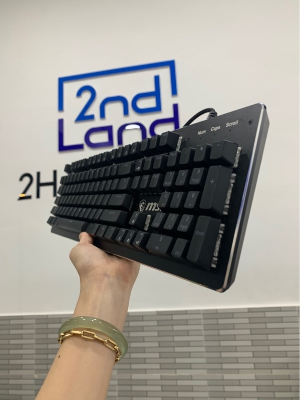 Bàn phím cơ dây MSI Forge GK300 - Màu đen - Ngoại hình: 98% - Body